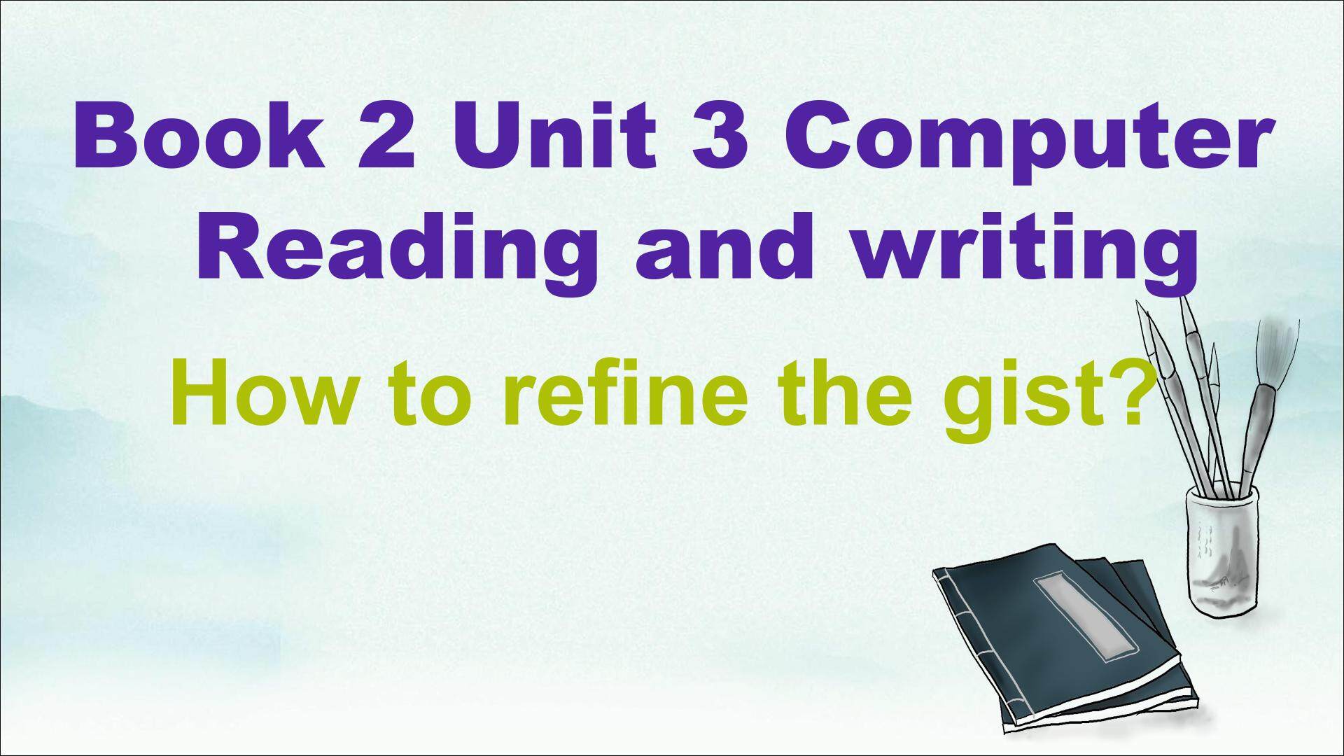 Computers-Reading and writing