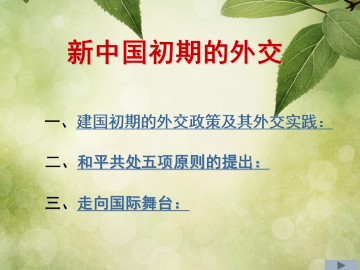 新中国初期的外交_课件1