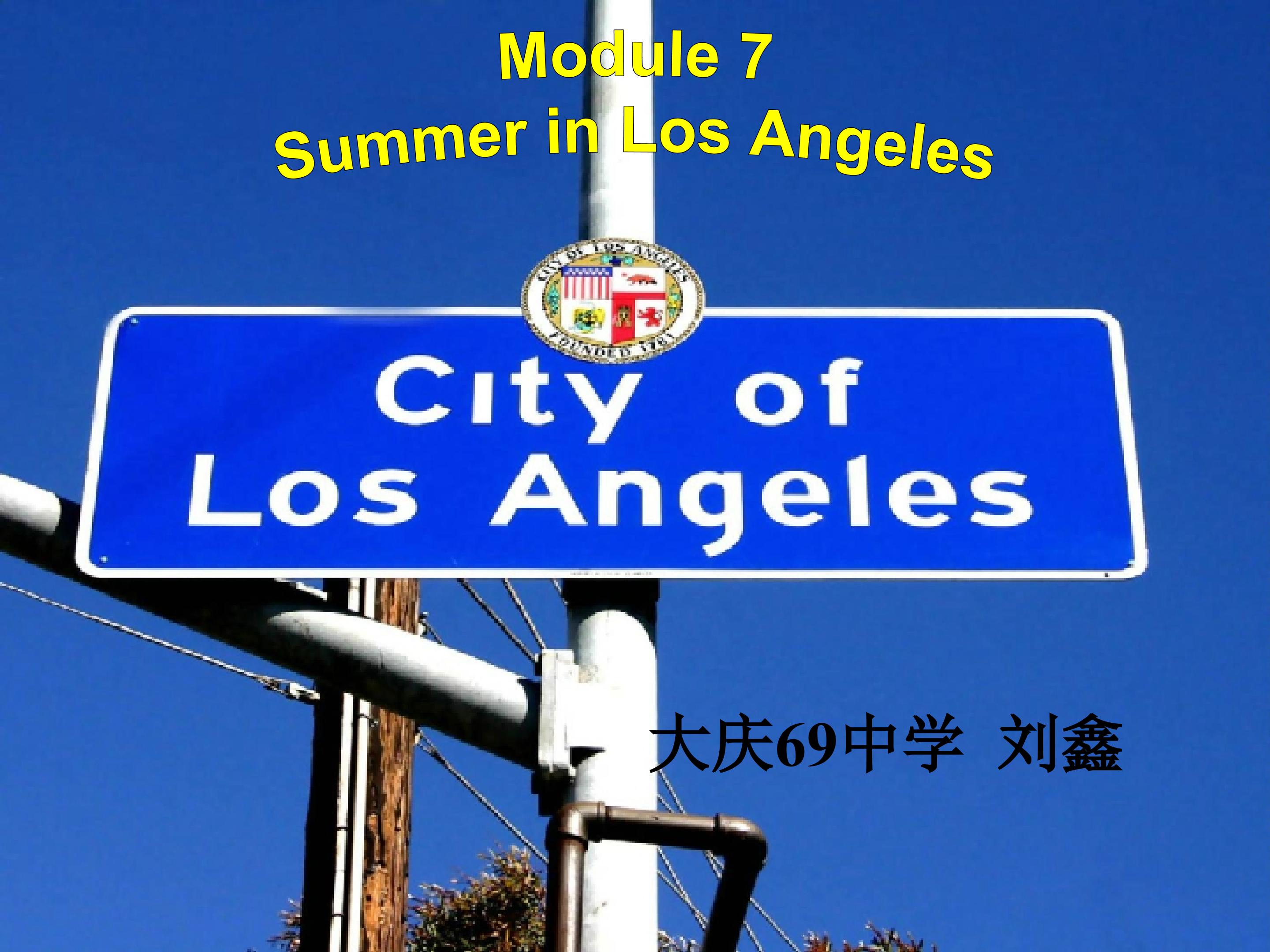 Module 7 Summer in Los Angeles Unit 2