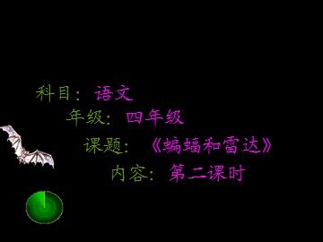 11 蝙蝠和雷达