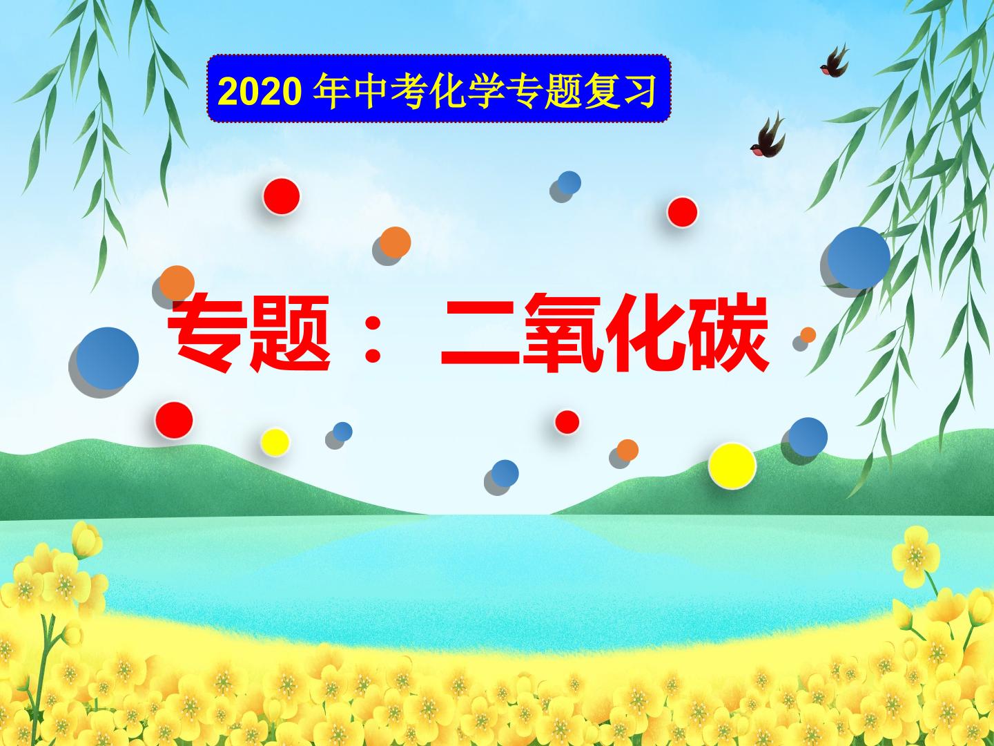 2020年中考化学复习课件 二氧化碳