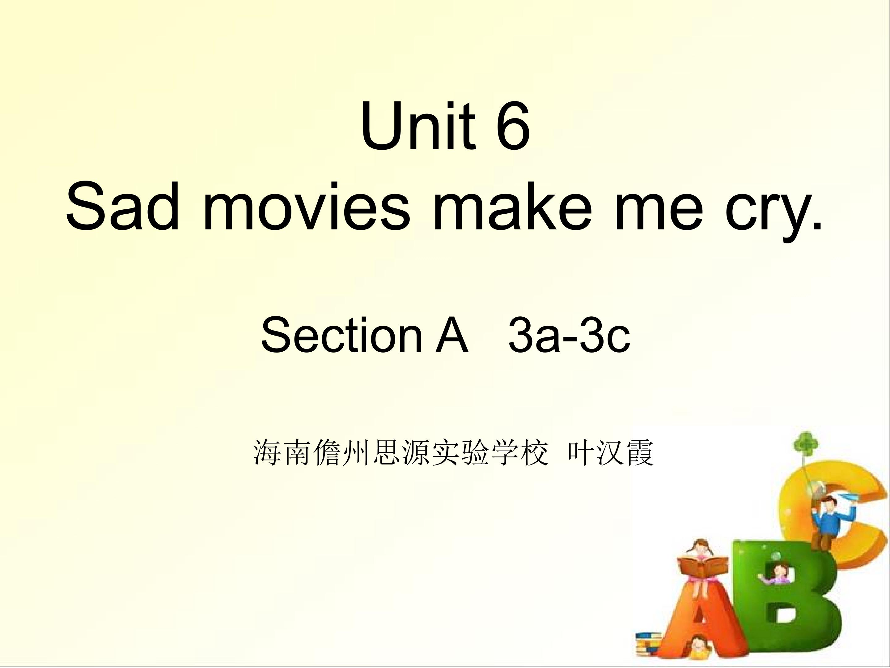 九年级Unit6 Section A 3a-3c 读后续写课