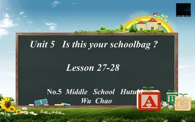 五上Unit 5 Lesson 27-28