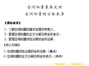 空间向量基本定理_课件3