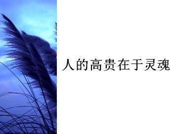 人的高贵在于灵魂_课件6