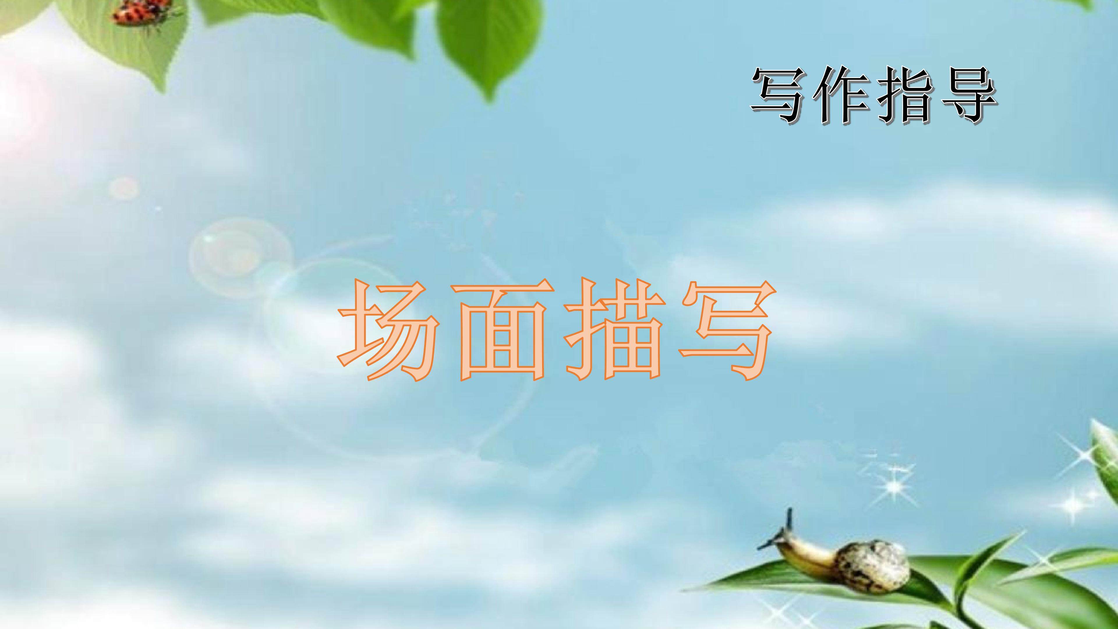 场面描写