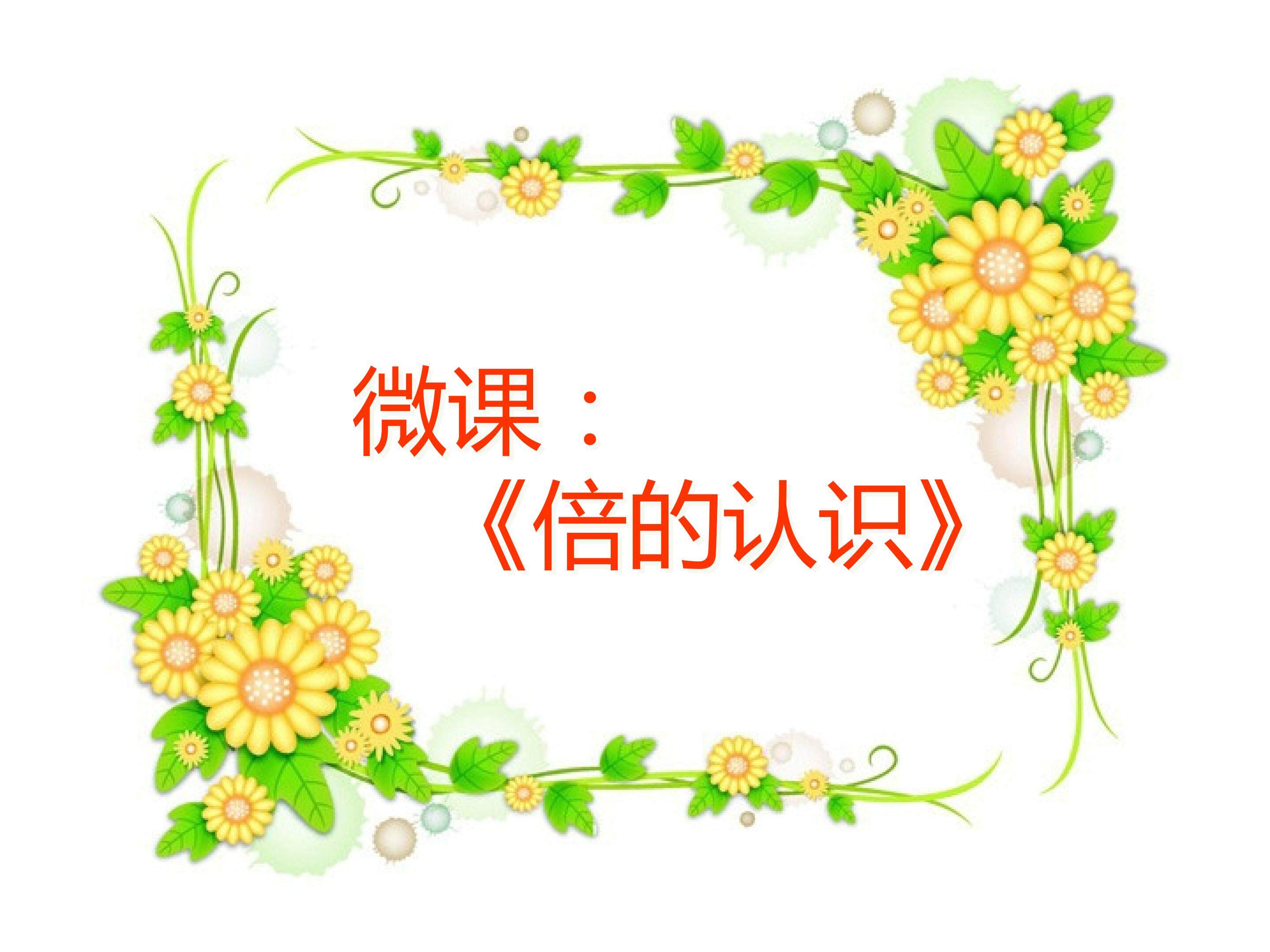 倍的认识