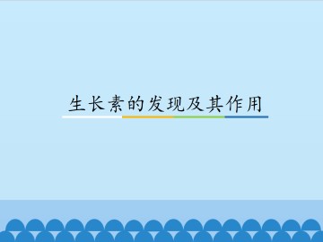生长素的发现及其作用_课件1