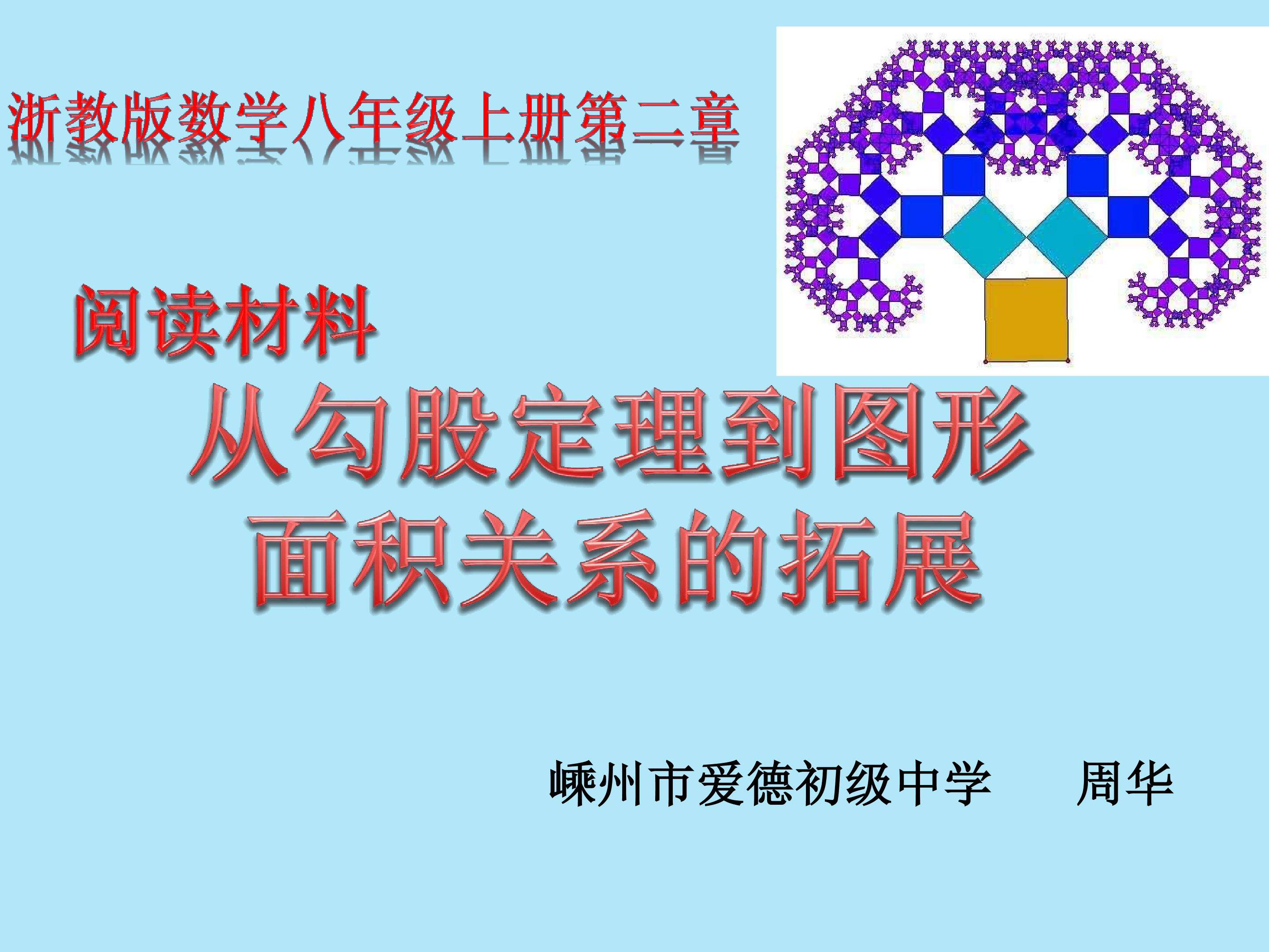 从勾股定理到图形面积关系的拓展