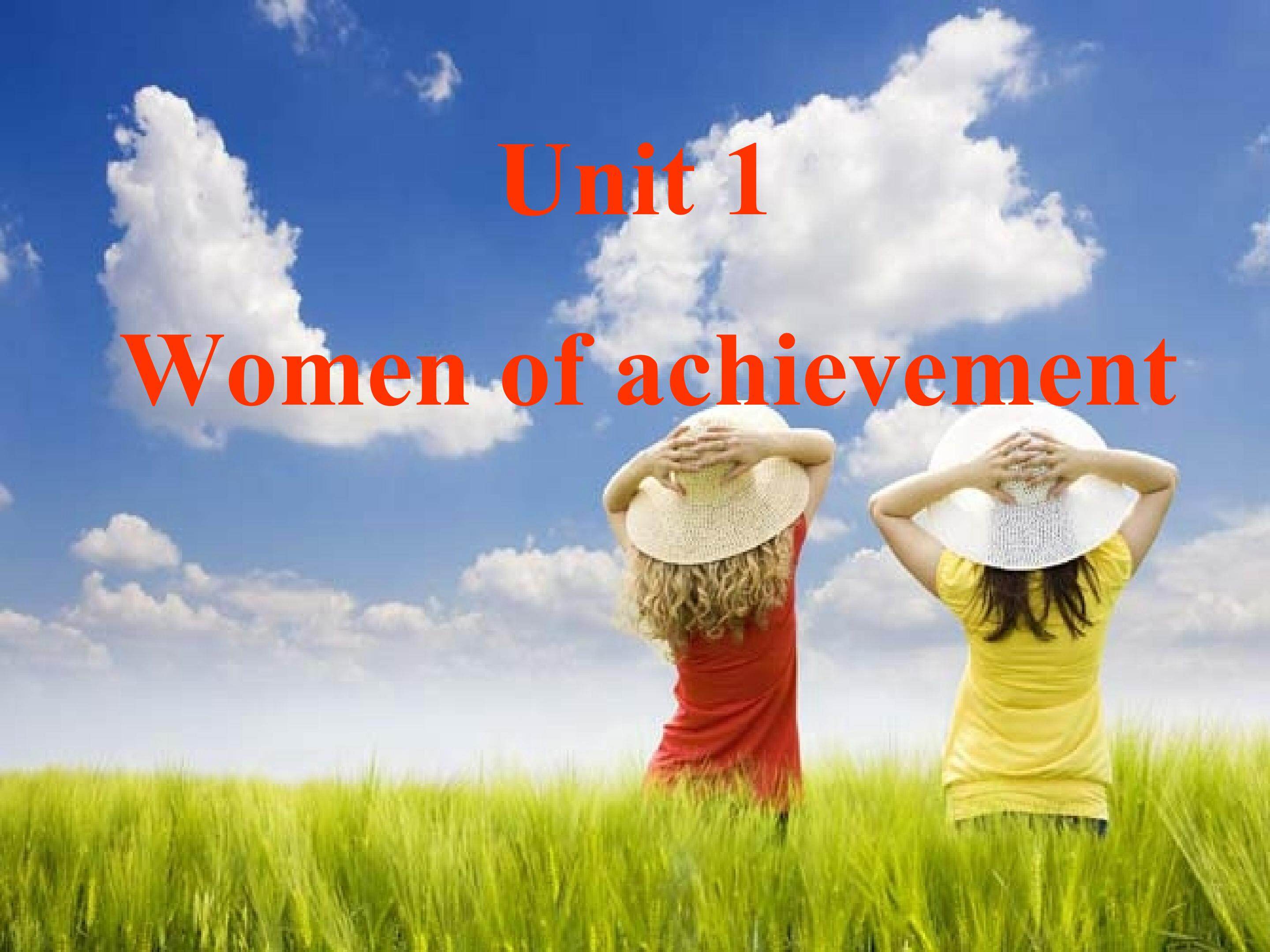 unit 2 women of achievement