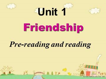 Unit 1 Friendship
