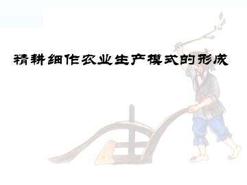 精耕细作农业生产模式的形成_课件1