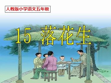 15 落花生