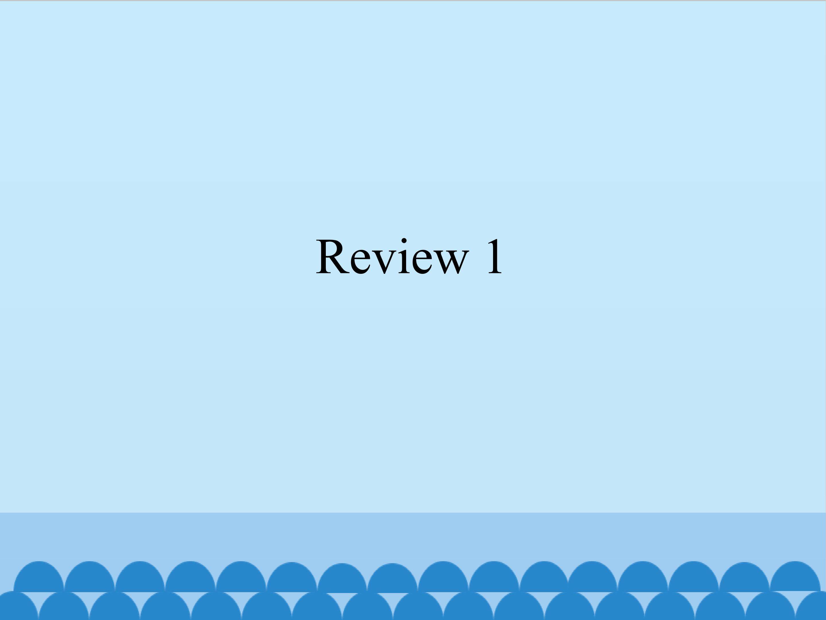 Review 1