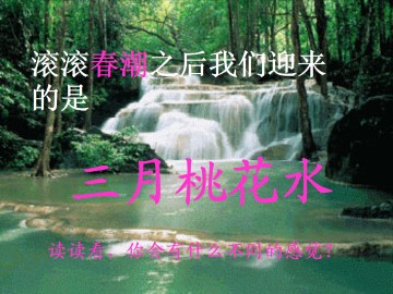 三月桃花水_课件1