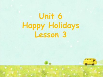 【课件】二年级上册英语人教版新起点Unit 6 lesson 3 01