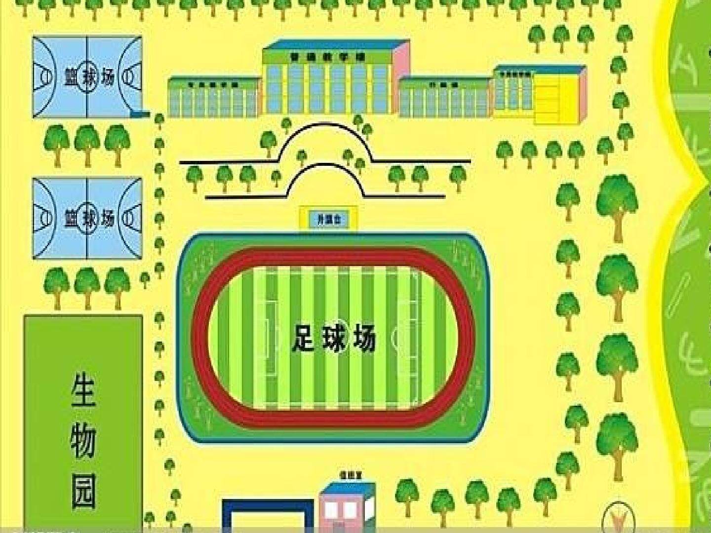 绘制校园平面图