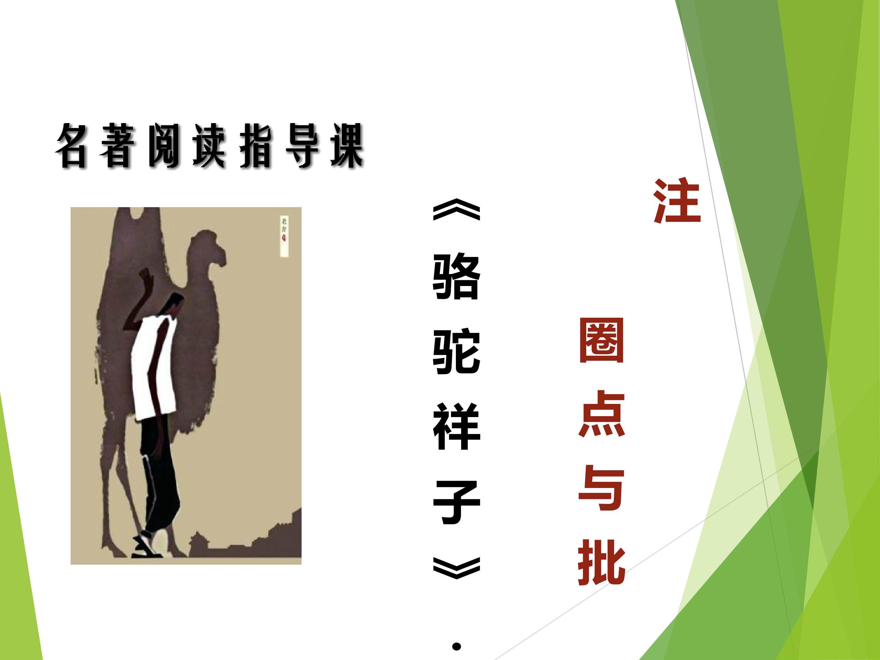 《骆驼祥子》圈点与批注