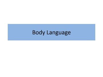 Body Language_课件1