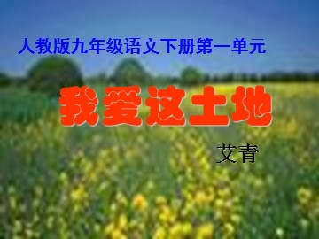 1 诗两首 