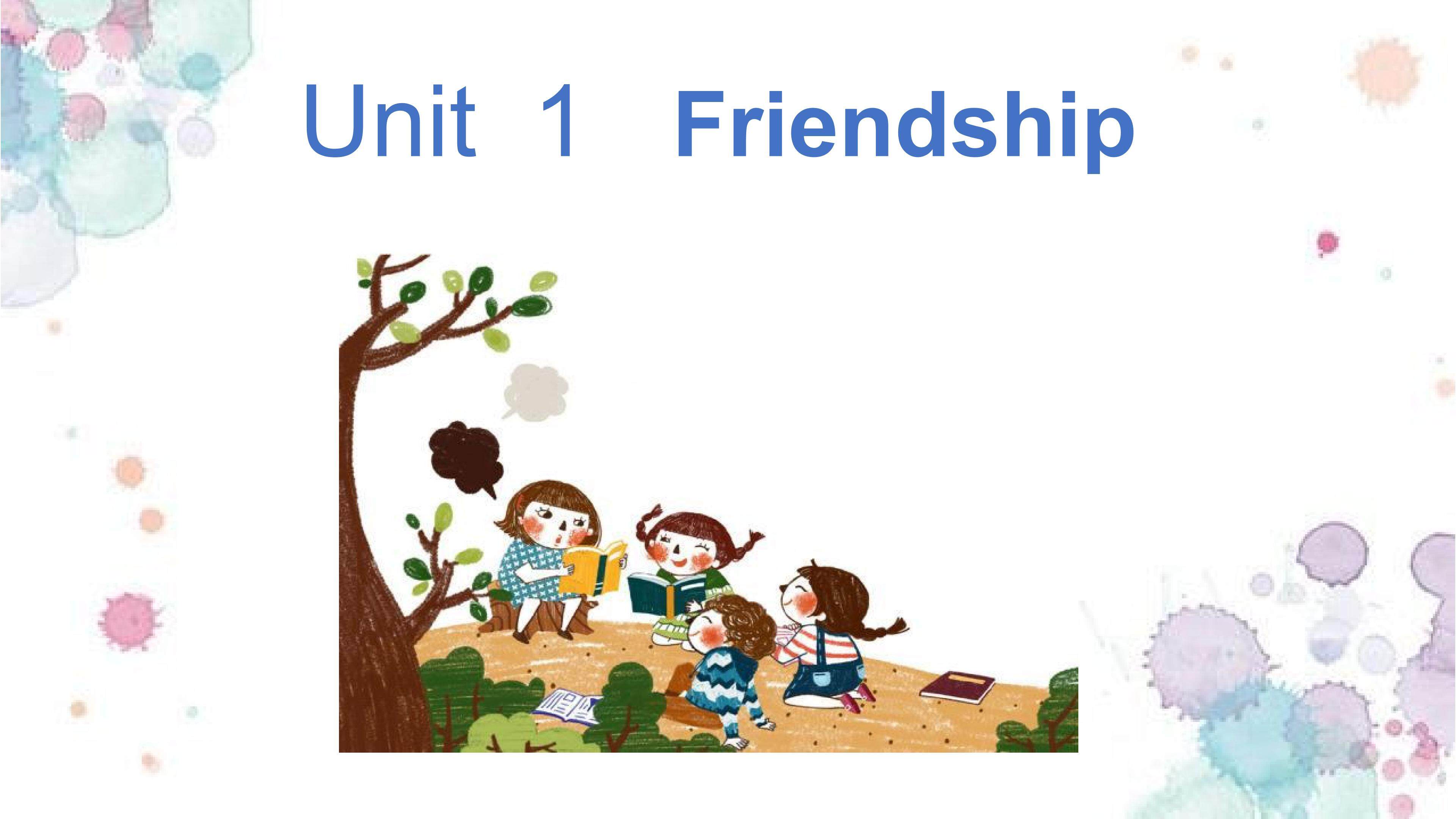 Unit 1 Friendship