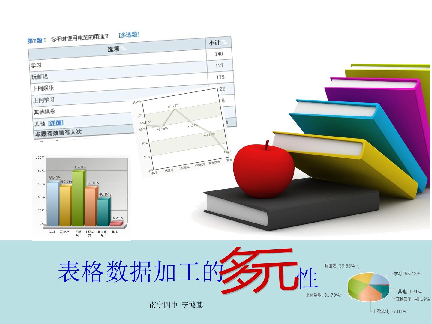 表格数据加工的多元性