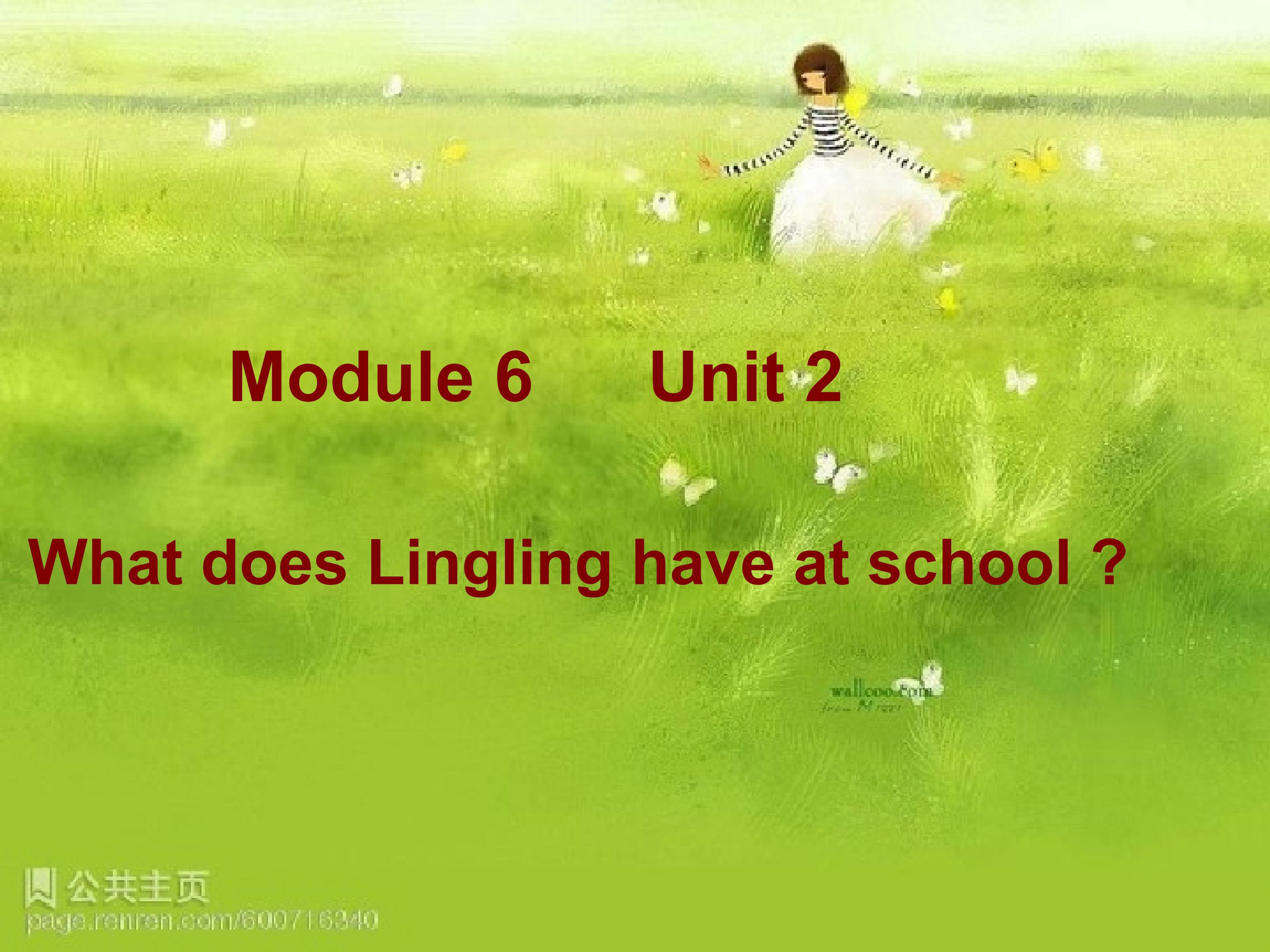 What does Lingling have at school?