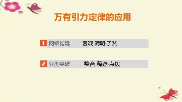 万有引力定律的应用_课件1