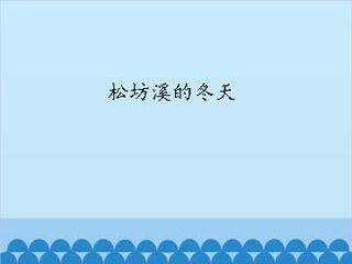 松坊溪的冬天_课件1