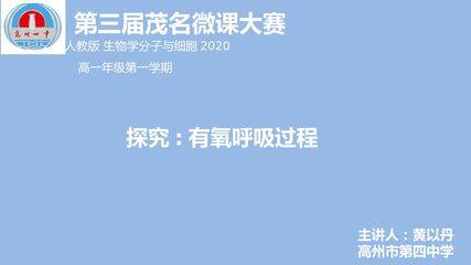 探究:有氧呼吸过程