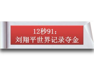 12秒91：刘翔平世界记录夺金_课件1