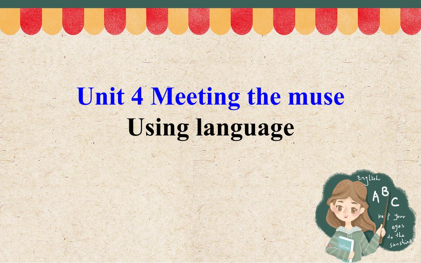 Meeting the muse Using language