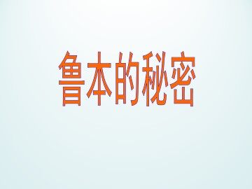 鲁本的秘密_课件1