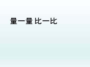 量一量，比一比_课件1