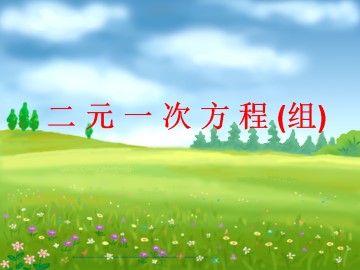 二元一次方程组_课件6