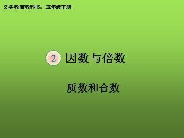3. 质数和合数