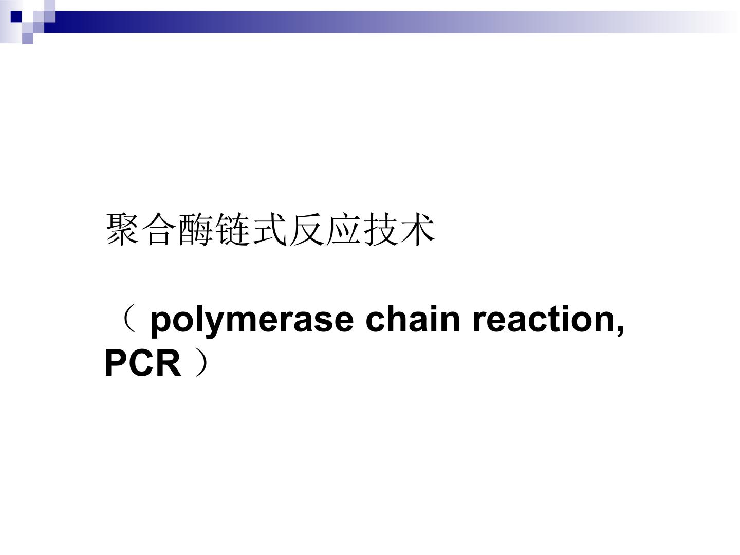 聚合酶链式反应技术_课件1