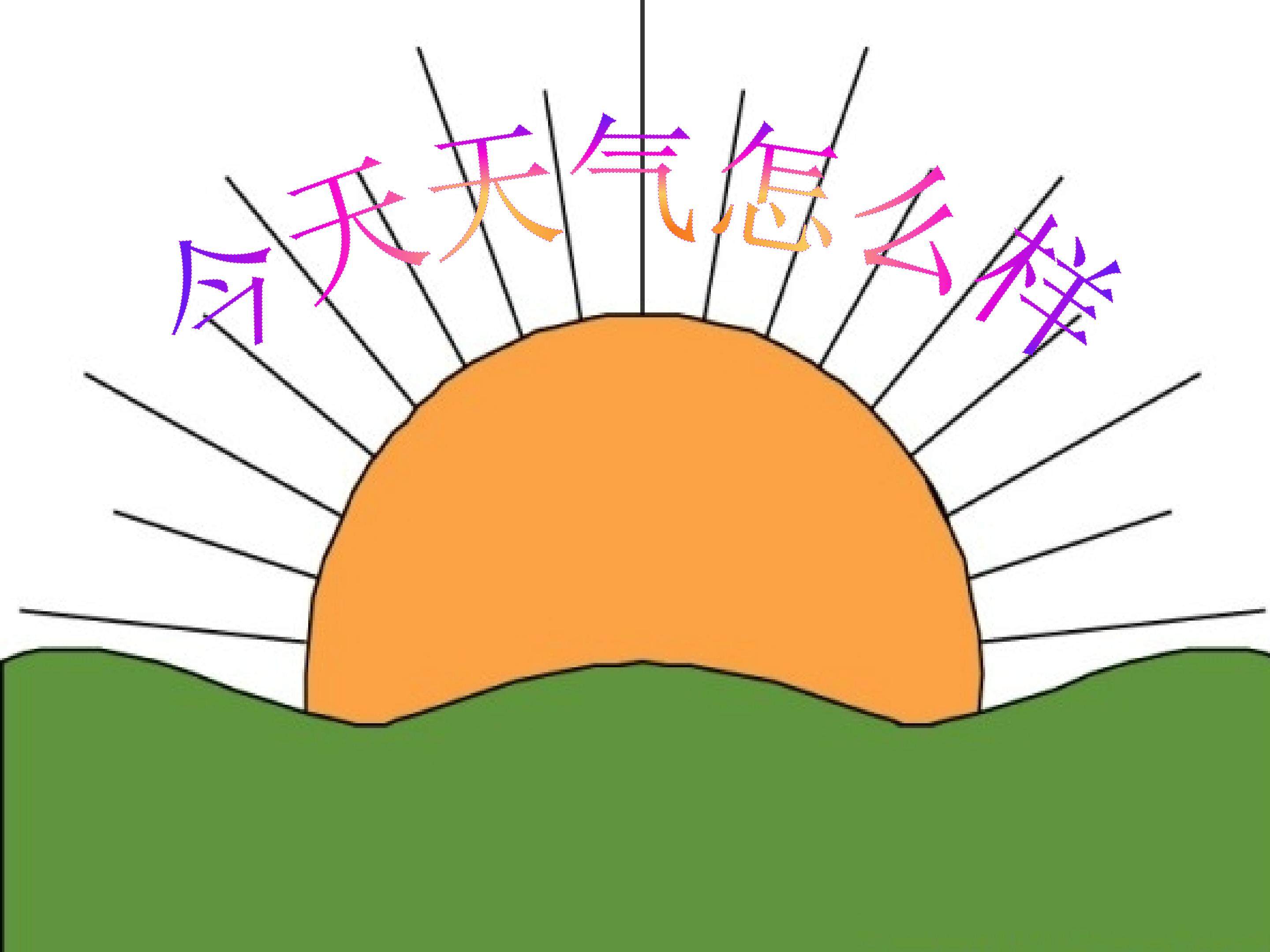 今天天气怎么样_课件1