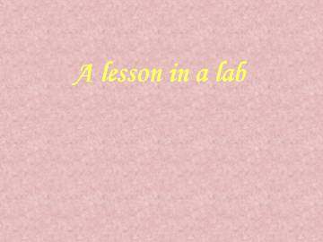 A Lesson in a Lab_课件14