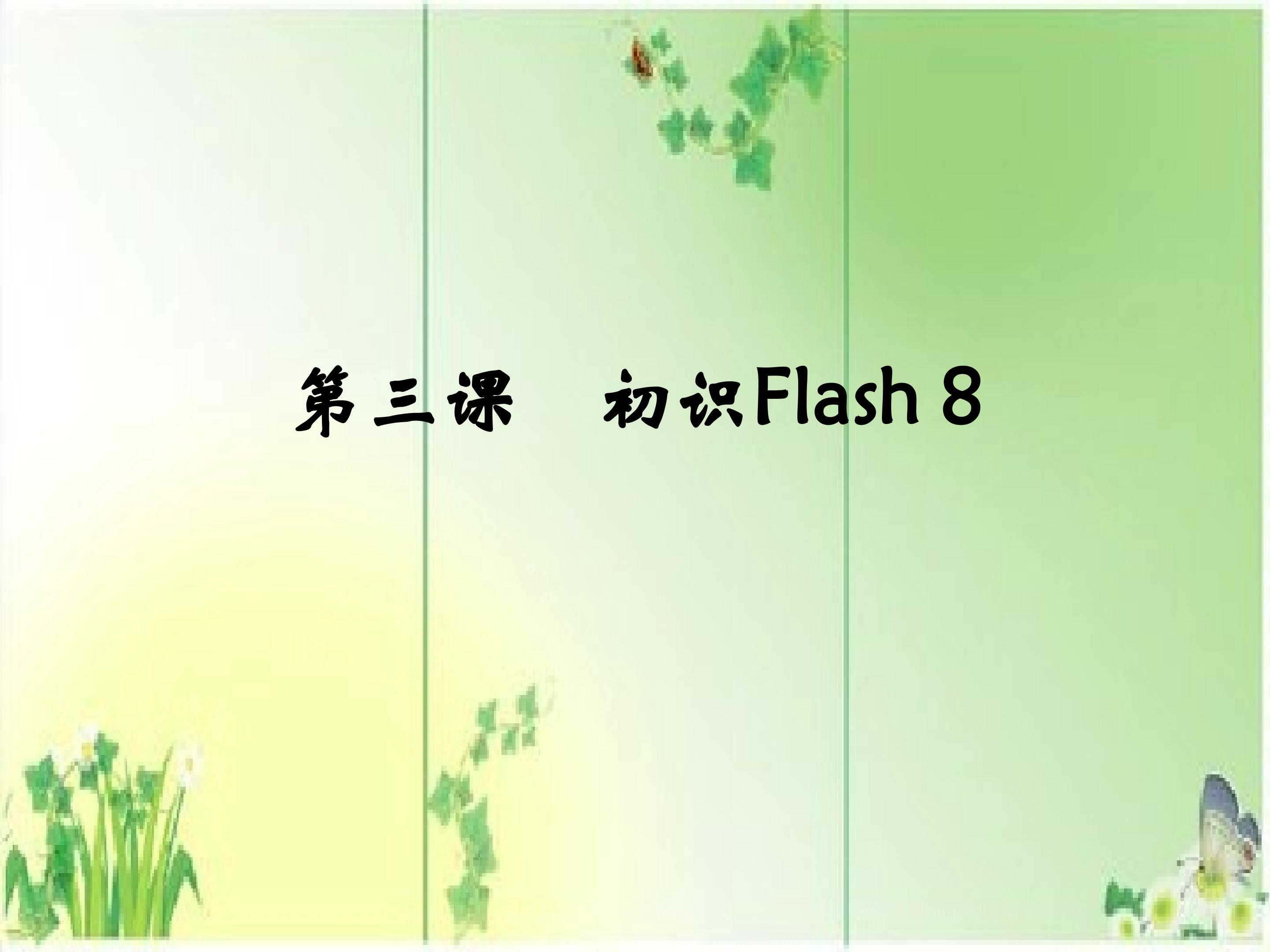 初识Flash 8