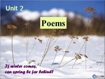 Unit 2 Poems