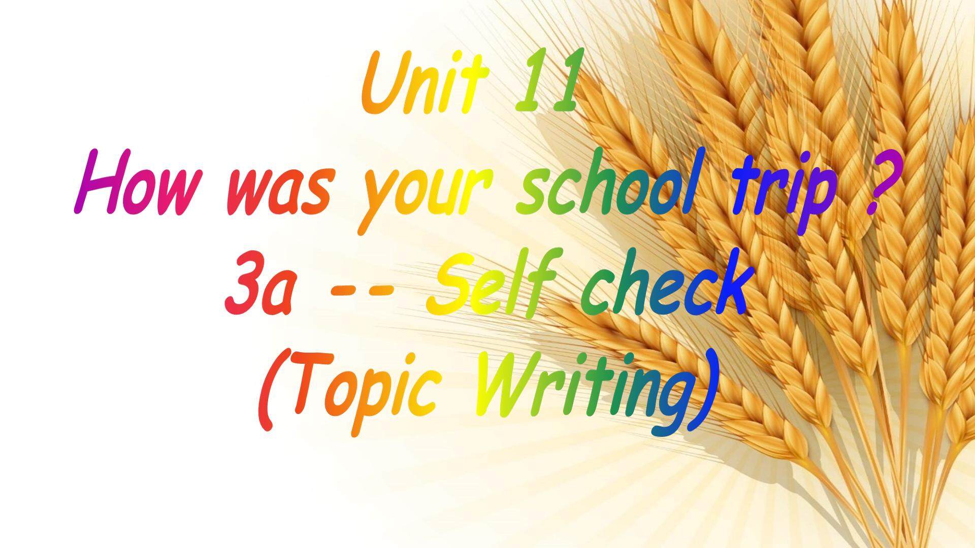 Section B 3a—3c Self check