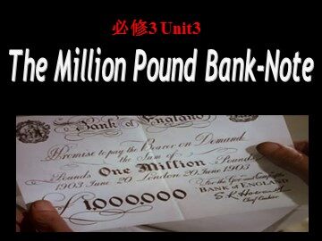 Unit 3 The Million Pound Bank Note