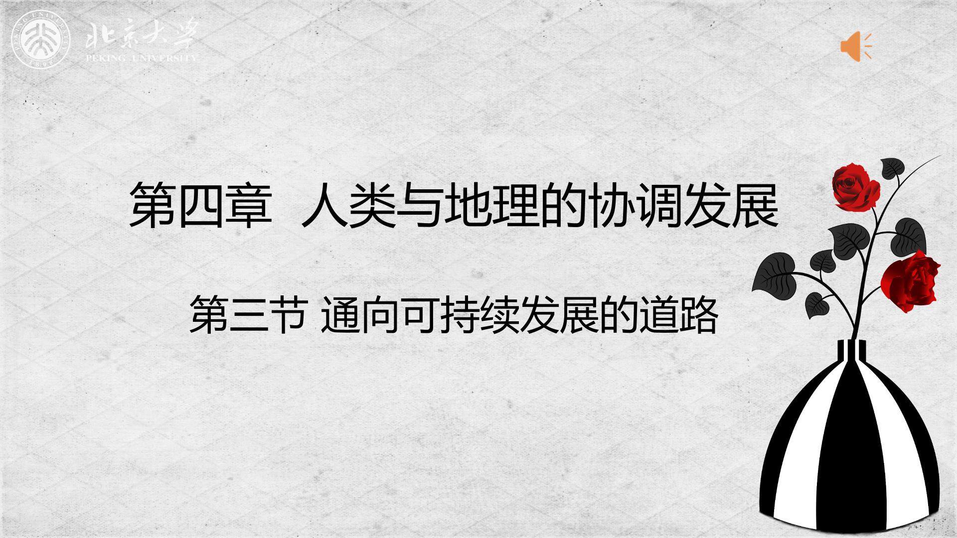 第三节 通向可持续发展的道路