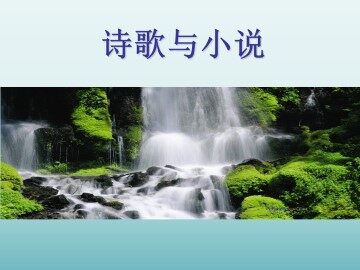 诗歌与小说_课件1