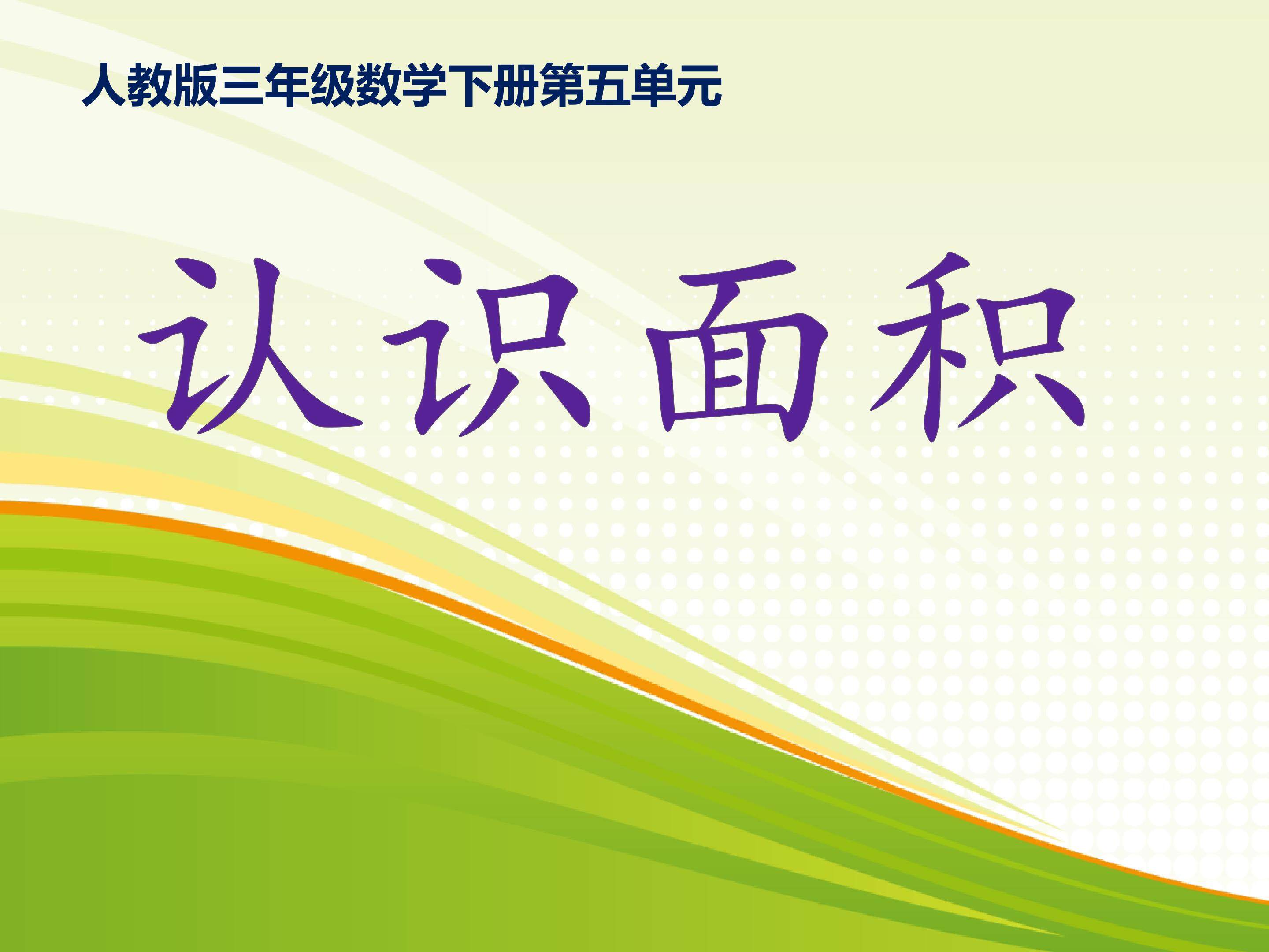 认识面积