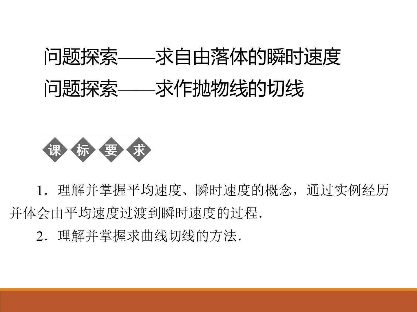 问题探索——求作抛物线的切线_课件1