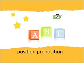 position preposition