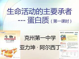 人教版生物必修1第2章第2节 生命活动的主要承担者—蛋白质微课教学课件