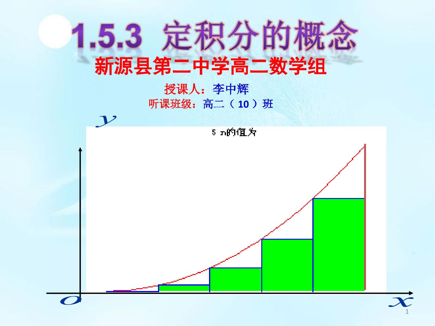 1.5.1曲边梯形的面积（第1课时）